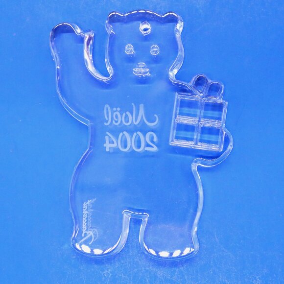 Baccarat 2004 Crystal Christmas Ornament Noel Bear Limited Edition - Picture 4 of 4
